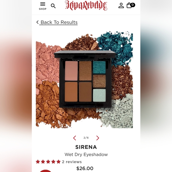 5/75$ REINA REBELDE Wet Dry Eye Color Palette - Picture 2 of 14